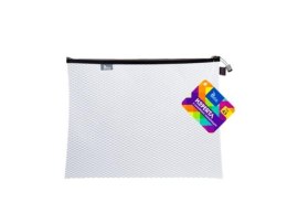 Koperta A5 z suwakiem metalalowym biała