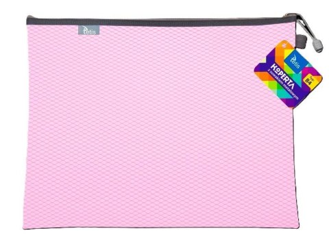 Koperta B4 z suwakiem metalalowym różowa