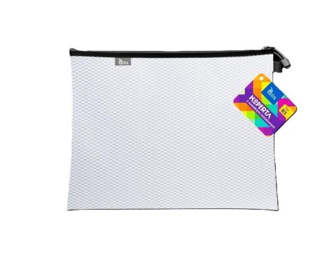 Koperta B5 z suwakiem metalalowym biała