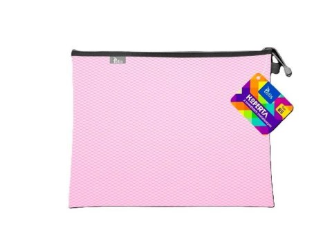 Koperta B5 z suwakiem metalalowym różowa