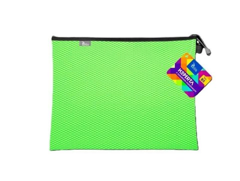 Koperta B5 z suwakiem metalalowym zielona