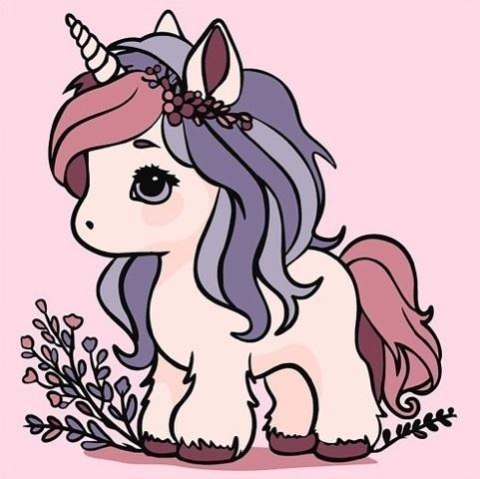 Malowanie po numerach - Jednorożec 25x25cm