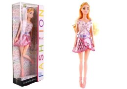 Lalka Beryl Fashion różowa sukienka z połyskiem