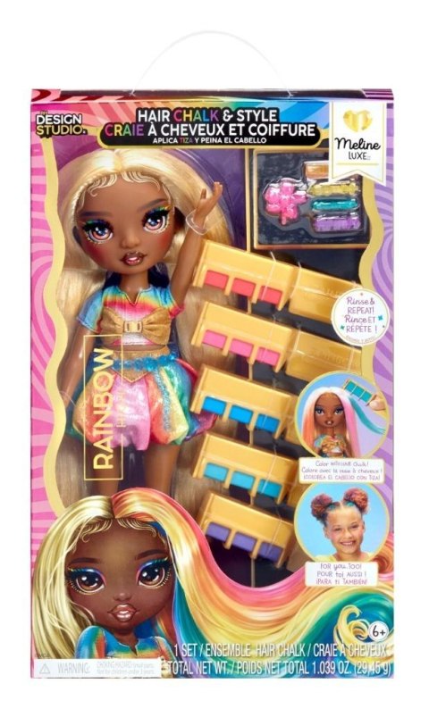 Rainbow High Hair Chalk&Style Doll- Meline (Gold)