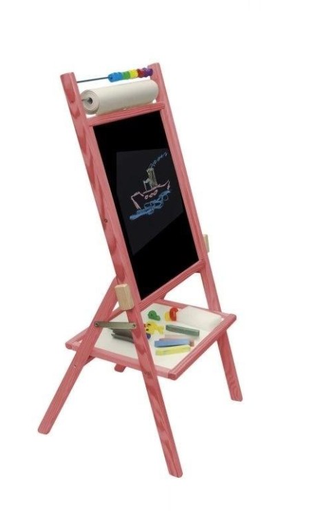 Tablica obrotowa z rolką papieru różowa