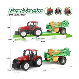 Traktor z opryskiwaczem