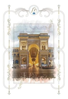 Karnet 12x18cm + koperta Galeria Mediolan