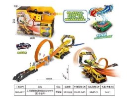 Tor z żółtą wyrzutnią + auto zmieniające kolor