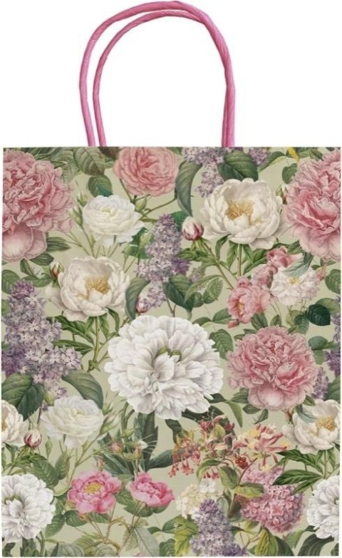 Torebka ozdobna A5 STBAG157 Piwonie i róże