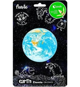Naklejka fluorescencyjna Ziemia 9cm