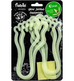 Ozdoby fluorescencyjne Stopy 6szt