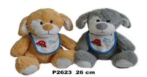 Pies szary/brązowy 26cm MIX