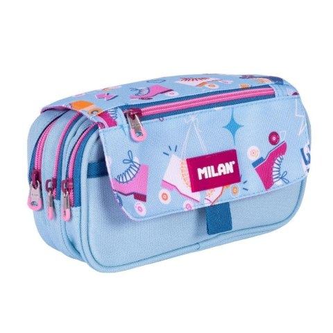 Piórnik 3 komorowy z klapką Roller 2 MILAN