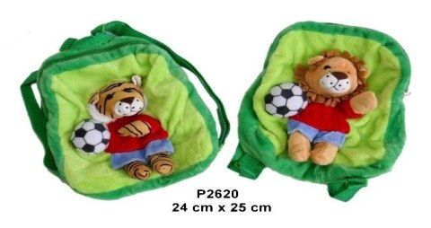 Plecak tygrys/lew 24x25cm MIX