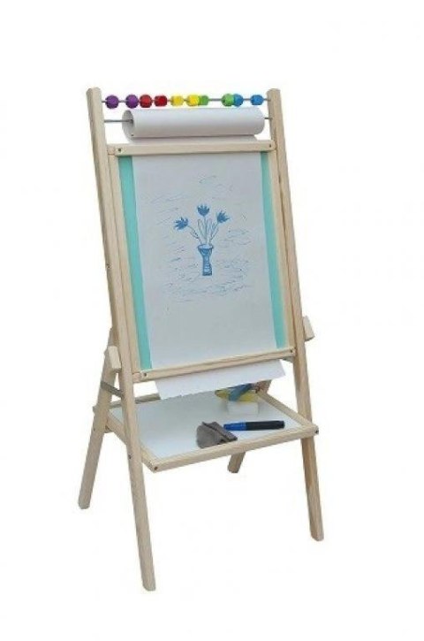 Tablica obrotowa kredowa z rolką papieru