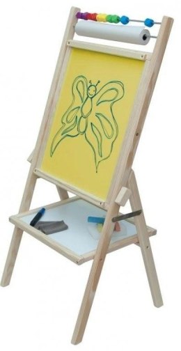 Tablica obrotowa kredowa z rolką papieru