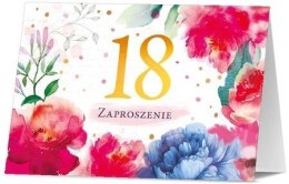 Zaproszenie Urodziny 18 (10szt)