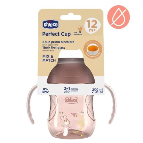 Kubek 360` do nauki samodzieln picia 200ml brzoskw