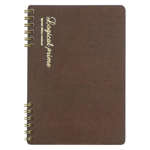 Notatnik A5 12x15cm Logical Prime PT brązowy