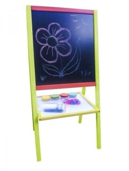 Tablica z kubkami na farbę i klipsami kolorowa