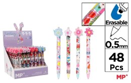 Długopis ścieralny 0,5mm kwiaty (48szt)