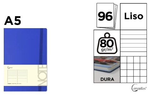 Notatnik A5/96K indygo MIX