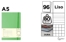 Notatnik A5/96K jasny zielony MIX