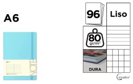 Notatnik A6/96K błękitny MIX