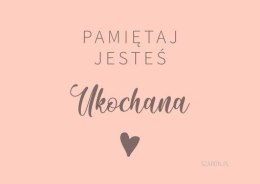 Magnes na lodówkę - Pamiętaj jesteś Ukochana róż