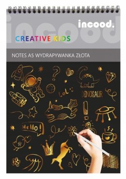 Notes wydrapywanka złota A5