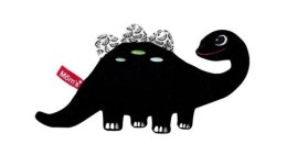 Dinozaur szeleszcząca szmatka kontrastowa