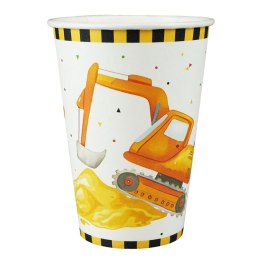 Kubki papierowe plac budowy 8szt