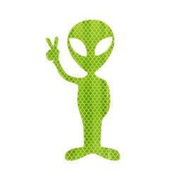 Naklejka odblaskowy UFOludek