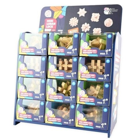 Puzzle drewniane IQ łamigłówki MIX