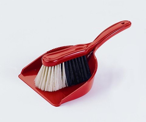 Szufelka ze zmiotką czerwona