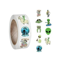 Zabawne naklejki UFO 300szt