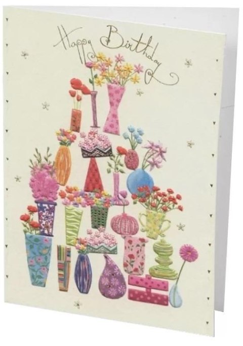 Karnet B6 + koperta MO3369W1 Kwiaty w wazonach