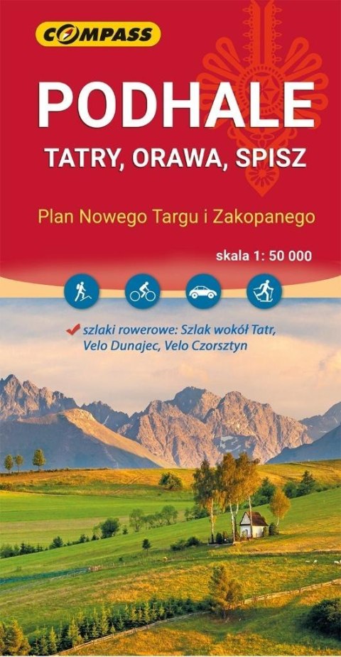 Mapa - Podhale, Tatry, Orawa, Spisz 1:50 000