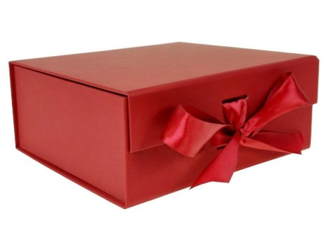 Pudełko prezentowe ciemno czerwone
