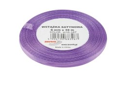 Wstążka satynowa lawendowy 6mmx32m