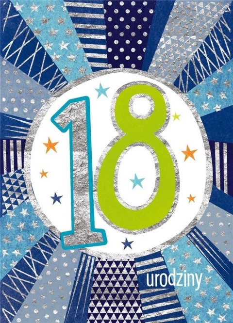 Karnet B6 18-nastka Niebieska