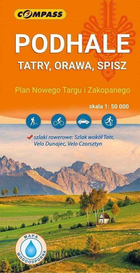 Mapa - Podhale, Tatry, Orawa, Spisz 1:50 000