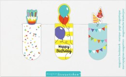 Zakładki magnetyczne - Urodziny