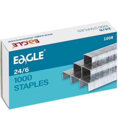 Zszywki 24/6 1000 sztuk EAGLE
