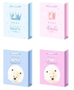 Torebka prezentowa L Baby Girl Boy mix