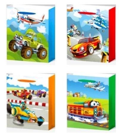 Torebka prezentowa L Pojazdy