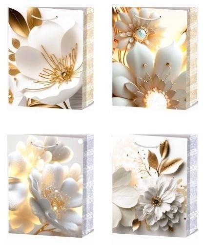 Torebka prezentowa L Kwiaty