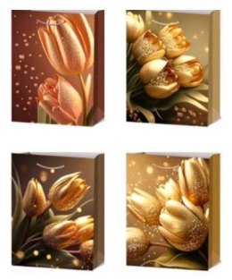 Torebka prezentowa L Kwiaty mix