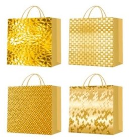 Torebka prezentowa S Złota mix