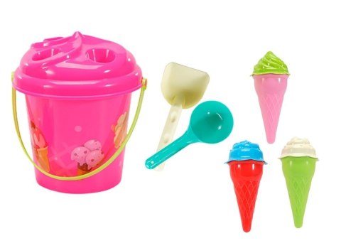 Zestaw do piasku różowy